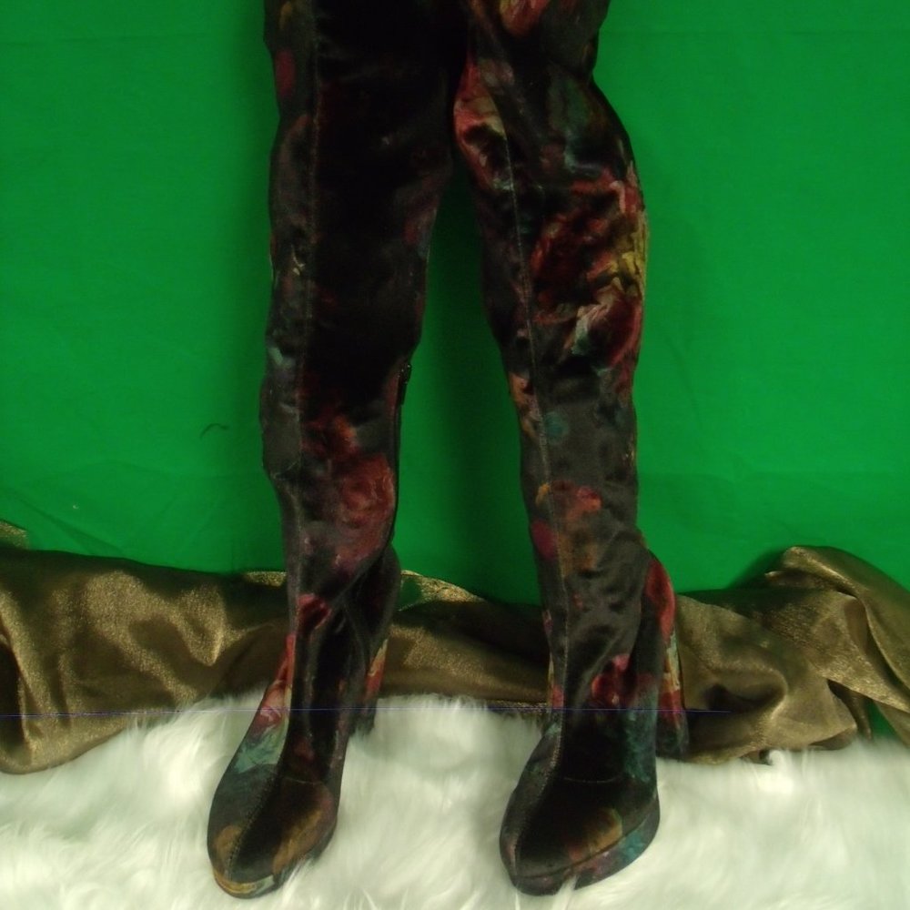 Madden Girl Knee High Velvet Boot